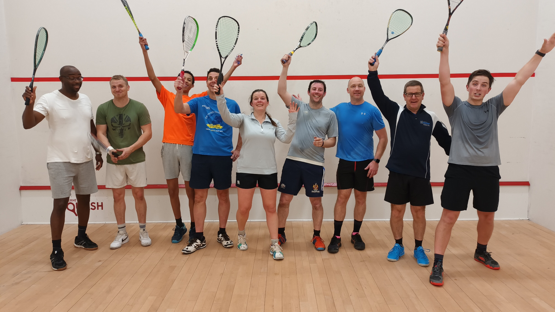 Members playing squash at Taro Leisure Centre